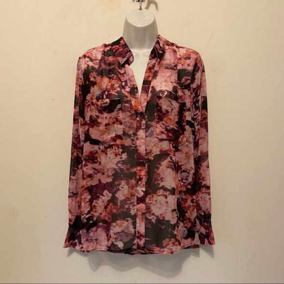 Robert Rodriguez Leslie Floral Popover Blouse Size Medium - Picture 2 of 11